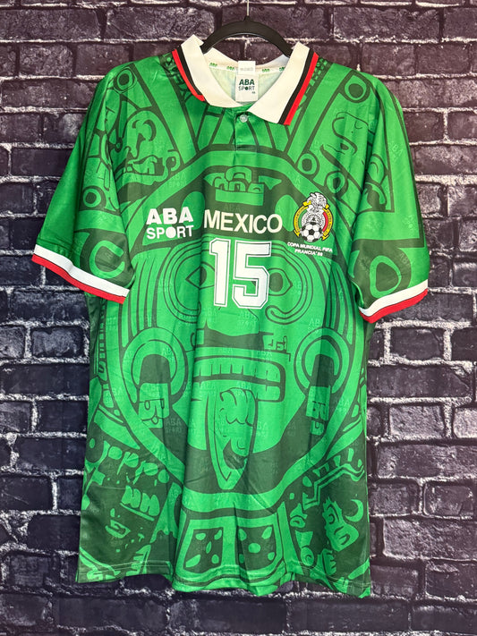 Mexico 1998 World Cup Home - Luis Hernandez (XL)