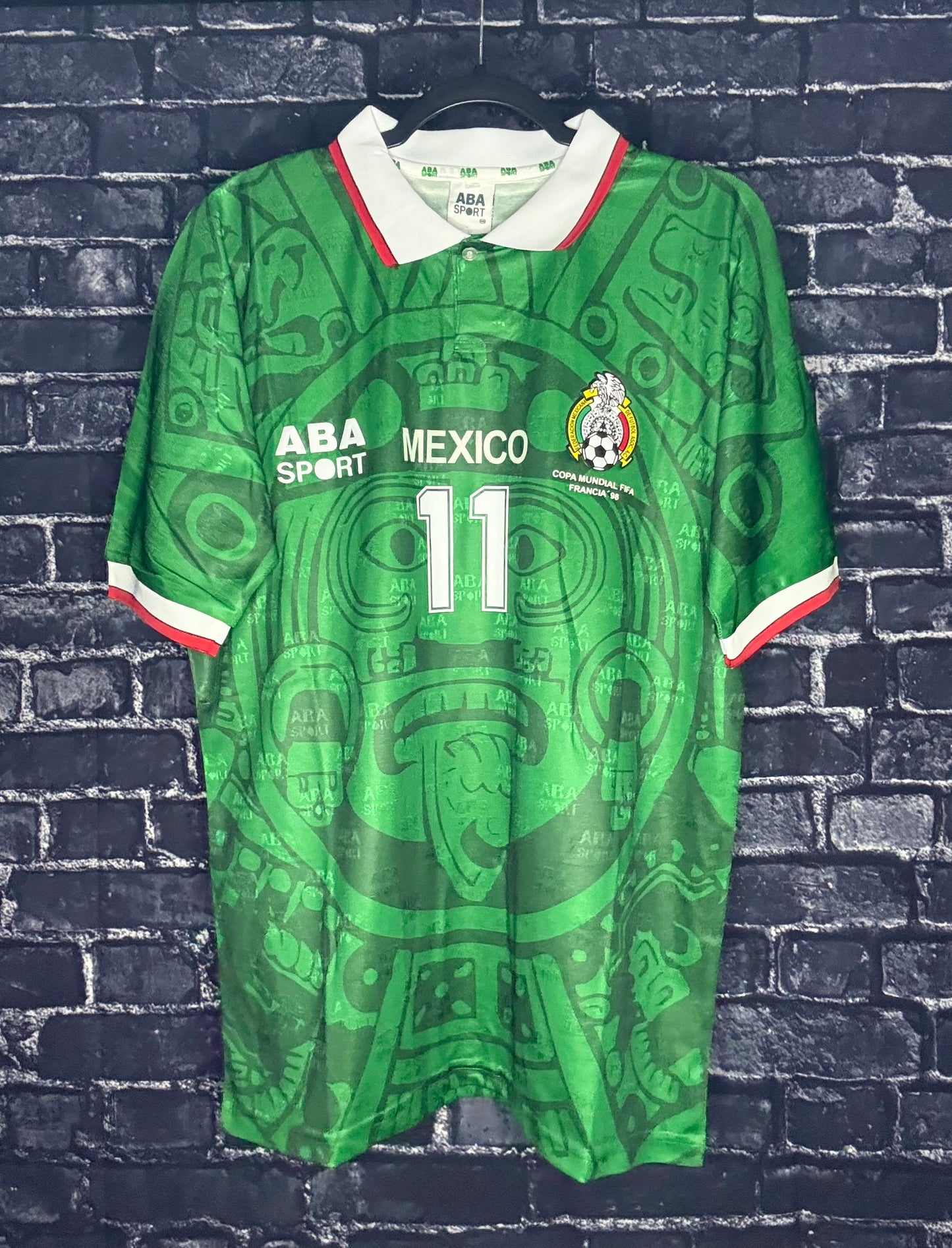 Mexico 1998 World Cup Home - Cuauhtemoc Blanco (L)